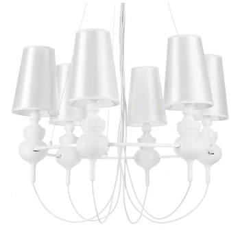 Lampa wisząca QUEEN-6 biała - ST-7105-6S white - Step Into Design